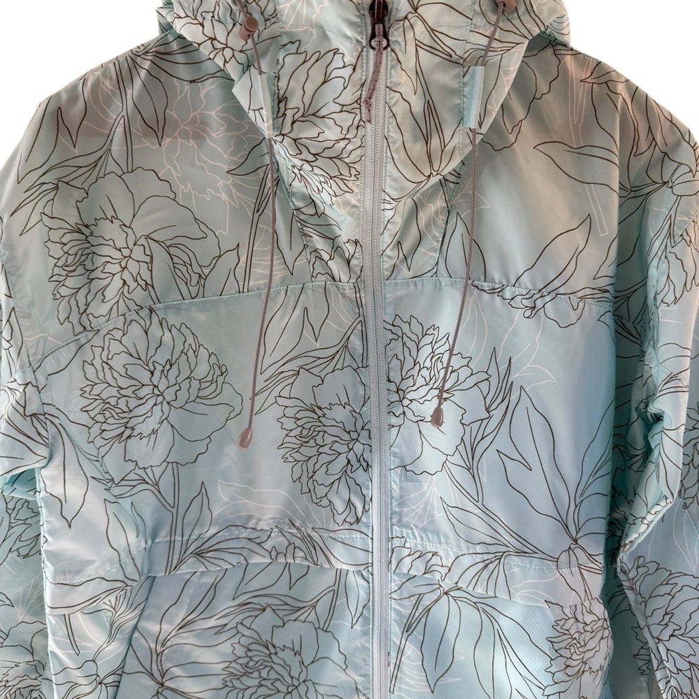 Columbia Size M Womens Blue Full Zip Hooded Alpine Chill Windbreaker - Picture 4 of 11
